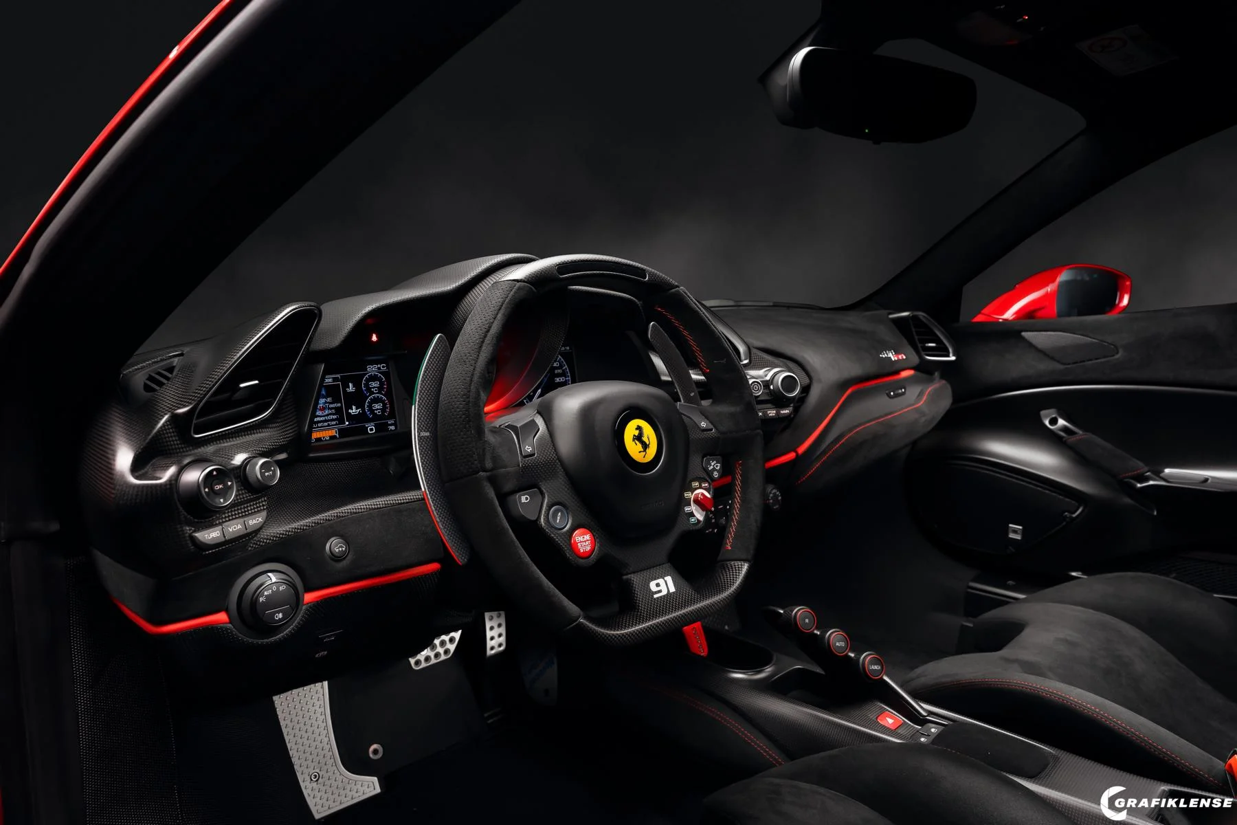 Ferrari Piloti Innenraum